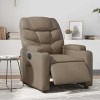VidaXL Fotoliu rabatabil electric, cappuccino, piele ecologică 3204650