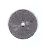 Moneda Belgia 10 centimes 1943, stare buna, curata, cu pete albe