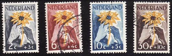 C1847 - Olanda 1949 - Yv.509-12 4v.stampilat,serie completa