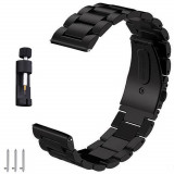 Cumpara ieftin Curea metalica compatibila Huawei Watch GT 3 46mm, VD Very Dream&reg;, telescoape QR, Negru