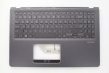 Carcasa superioara cu tastatura palmrest Laptop 2-in-1, Asus, ZenBook Flip UX561UD, 90NB0G21-R31US0, 13NB0G21AM0111, 3BBKKTAJN20, iluminata, gri inchi