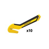 Stanley STHT10357-1, set 10 bucati cutter cu maner de cauciuc, lama carlig