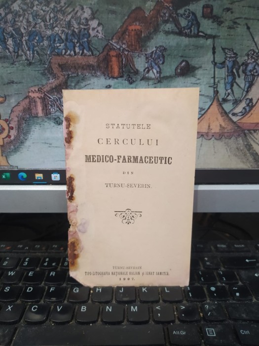 Statutele Cercului Medico-Farmaceutic din Turnu Severin, Turnu Severin 1907, 179