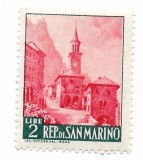 San Marino - Emisiuni uzuale, 1957 - 2 L, neobliterat