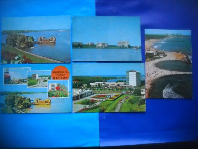 HOPCT LOT NR 867 NEPTUN --LITORAL-CT-5 CARTI POSTALE-RSR-CIRCULATE foto