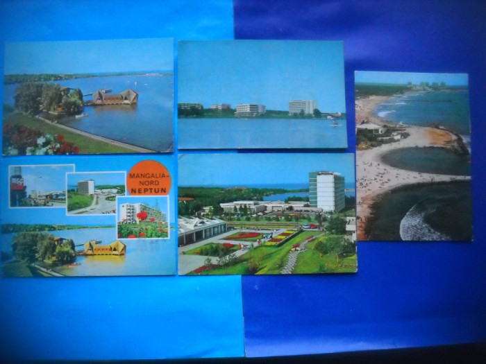 HOPCT LOT NR 867 NEPTUN --LITORAL-CT-5 CARTI POSTALE-RSR-CIRCULATE