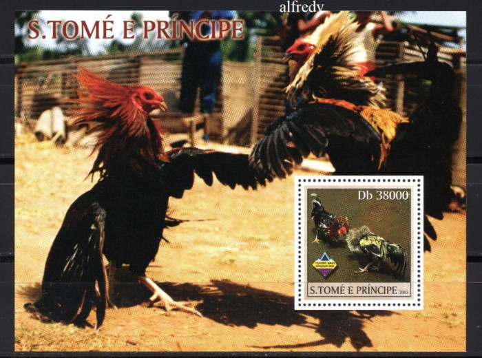 SAO TOME PRINCIPE 2003, Fauna, Pasari, serie neuzata, MNH