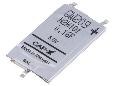 Supercondensator SMD 0,16F 5V 30A EDLC 28,5x17x2,5mm foto