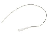 Cablu Alb DC 5,5/2,1 Soclu Drept 2x0,5mm2 0,5m