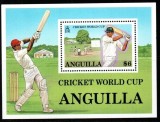 Anguilla 1987 - Cricket, sport, colita neuzata