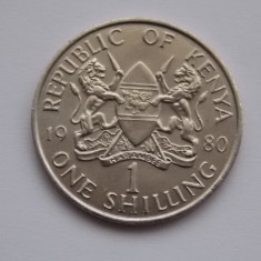 1 SHILLING 1980 KENYA-XF