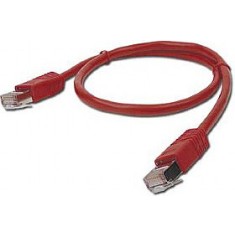 PATCH CORD UTP GEMBIRD Cat5e, cupru-aluminiu, 1 m, rosu, AWG26, &quot;PP12-1M/R&quot; (timbru verde 0.08 lei)