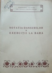 Notatia dansurilor si exercitii la bara, din volumul Dansul popular de T. Tkacenko foto