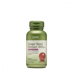 Extract din seminte de struguri 500mg Herbal Plus, 60 capsule, GNC