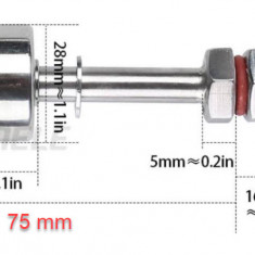 Senzor nivel inox apa plutitor 75mm