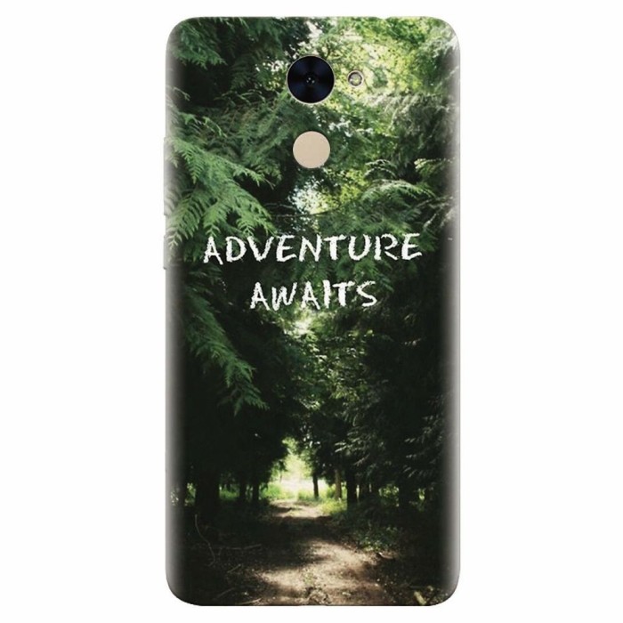 Husa silicon pentru Huawei Enjoy 7 Plus, Adventure Awaits Forest