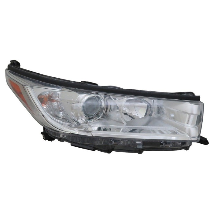 Far TOYOTA HIGHLANDER (U50), 10.2016-12.2019, partea dreapta, TYC, fara lumini de zi; Tip=USA; H11+HB3+W5W+WY28/8W; manual; Omologare: SAE; halogen