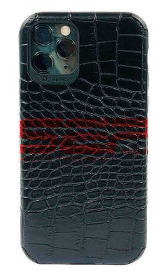 Toc TPU Leather Crocodile Samsung Galaxy A50 Black foto