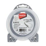 Fir motocoasa Makita E-02727 PERS12689, profil rotund, PVC, 1.3 mm x 15 m
