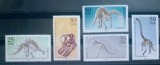 Germania DDR animale preistorice serie 5v Nestampilata, Nestampilat