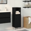VidaXL Dulap de baie Stejar Negru 30 x 30 x 100 cm Lemn compozit 862885
