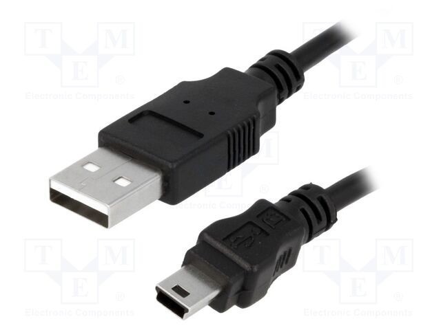 Cablu USB 2.0 LOGILINK USB A - USB B mini mufă 3m negru