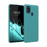 Husa pentru Samsung Galaxy A21s, Silicon, Verde, 52494.57, Carcasa