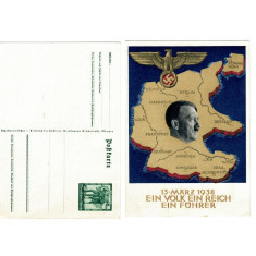 Deutsches Reich 1938 - Hitler, carte postala de propaganda