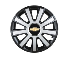 Set 4 capace roti Flash Gri-Negru R15 pentru gama auto Chevrolet foto