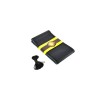 Husa volan cu ac si ata din piele cu gaurele marime 2XL latime 11,5 cm culoare Negru Cod: LUXFST01 Automotive TrustedCars, Oem