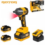 Autofiletanta cu impact pe acumulator ROTOR RIW21, 21 V /3 Ah, 320 Nm 2200 rot/min, 3300 BPM