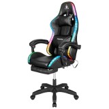 Scaun Gaming GX-150, functie masaj, iluminare LED, maxim 150 kg