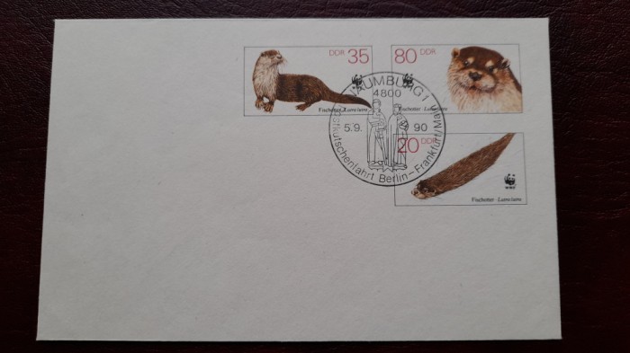 1990 DDR Plic nec. -Fauna st. NAUMBURG