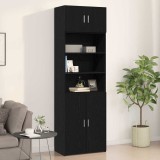 Şifonier vidaXL Negru Stejar 70x42,5x40 cm Lemn prelucrat