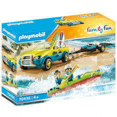 Jucarie Playmobil Family Fun, Masina de plaja cu canoe 70436