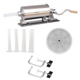 Masina manuala pentru umplut carnati, otel inoxidabil, capacitate 5 kg, orizontala, Klausberg