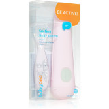 BabyOno Be Active Suction Baby Spoon linguriță Pink 6 m+ 1 buc