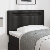 Tăblie vidaXL Design Simplu Negru 100 cm Piele Ecologică