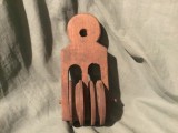 arta / design / vintage - Vechi scripete din lemn cu doua role realizat manual / Transilvania !