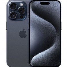 Telefon Mobil Apple iPhone 15 Pro, LTPO Super Retina XDR OLED 6.1inch, 128GB Flash, Camera Tripla 48 + 12 + 12 MP, Wi-Fi, 5G, iOS (Albastru)