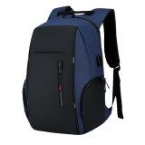 Rucsac pentru barbati Harvey GT1476, cu port USB, albastru, Oem