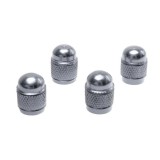 Capace Valve Roti Auto Universal Aluminiu Argintiu Oval Automax - Set 4 Bucati
