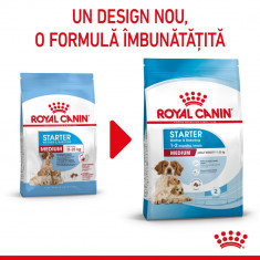 Royal Canin Medium Starter Mother & Babydog, mama și puiul, hrană uscată câini, 15kg