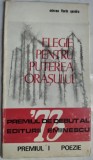 MIRCEA FLORIN SANDRU (1949-2025): ELEGIE PENTRU PUTEREA ORASULUI (VERSURI / VOLUM DE DEBUT, 1974 / TIRAJ 450 ex.)