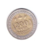 Moneda Africa de Vest 200 francs/franci 2010, stare buna, curata