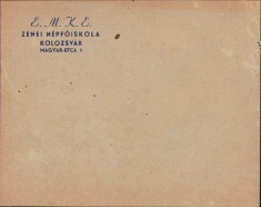 HST A1814 Plic antet EMKE Zenei Nepfoiskola Cluj