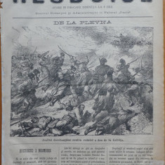 Ziarul Resboiul, nr. 105,1877, gravura, Asaltul dorobantilor la Plevna
