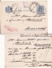 Craiova 1896-Intreg postal-Corespondenta Jonita Plesea, editor