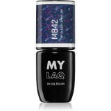 MYLAQ UV Gel Polish lac de unghii sub forma de gel culoare My Classy Shiny Ink 5 ml
