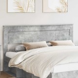 vidaXL Tăblie cap cu headboard Gri din beton 200 cm Lemn compozit 888080